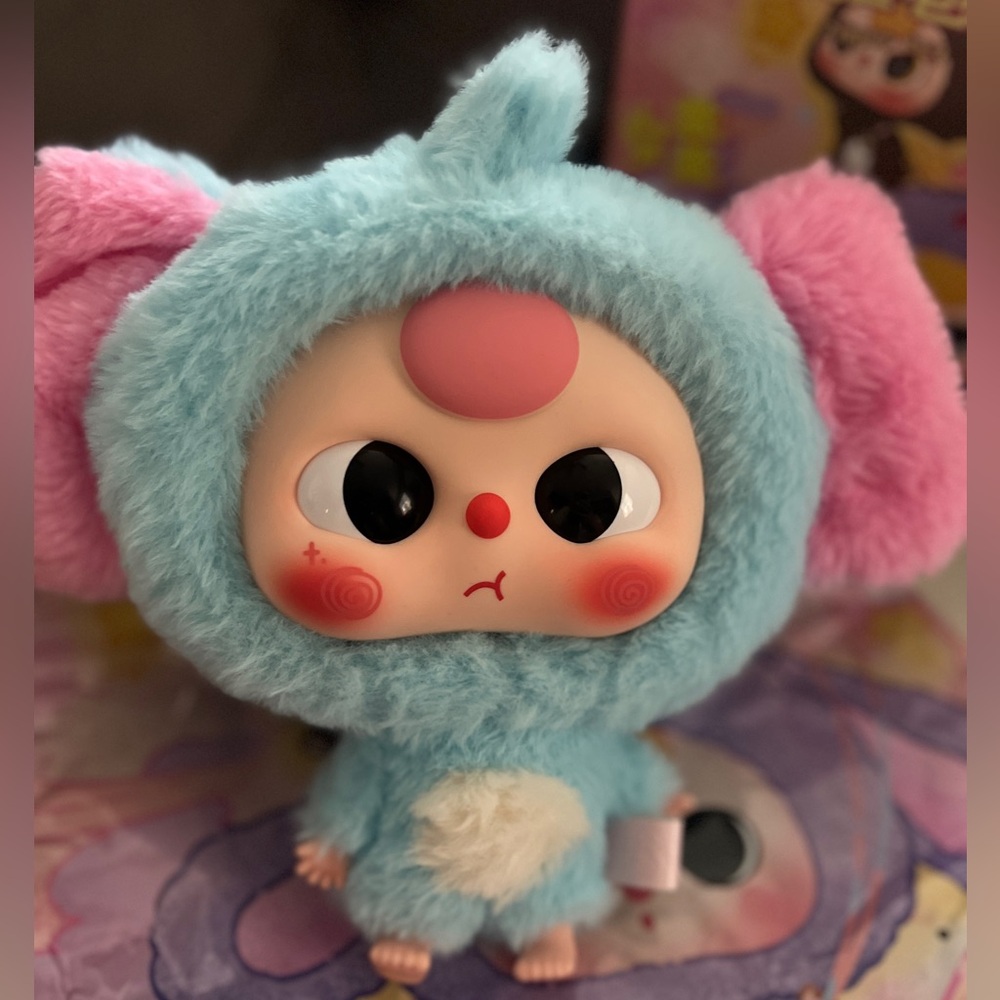 Baby Three Big Head Zipper Bag